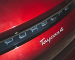 2022 Porsche Taycan 4 Cross Turismo (Color: Cherry Red) Badge Wallpapers 150x120