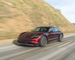 2022 Porsche Taycan 4 Cross Turismo (Color: Cherry Red) Front Three-Quarter Wallpapers 150x120 (4)