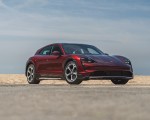 2022 Porsche Taycan 4 Cross Turismo (Color: Cherry Red) Front Three-Quarter Wallpapers 150x120
