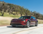 2022 Porsche Taycan 4 Cross Turismo (Color: Cherry Red) Front Three-Quarter Wallpapers 150x120 (2)
