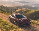 2022 Porsche Taycan 4 Cross Turismo (Color: Cherry Red) Front Three-Quarter Wallpapers 150x120 (53)