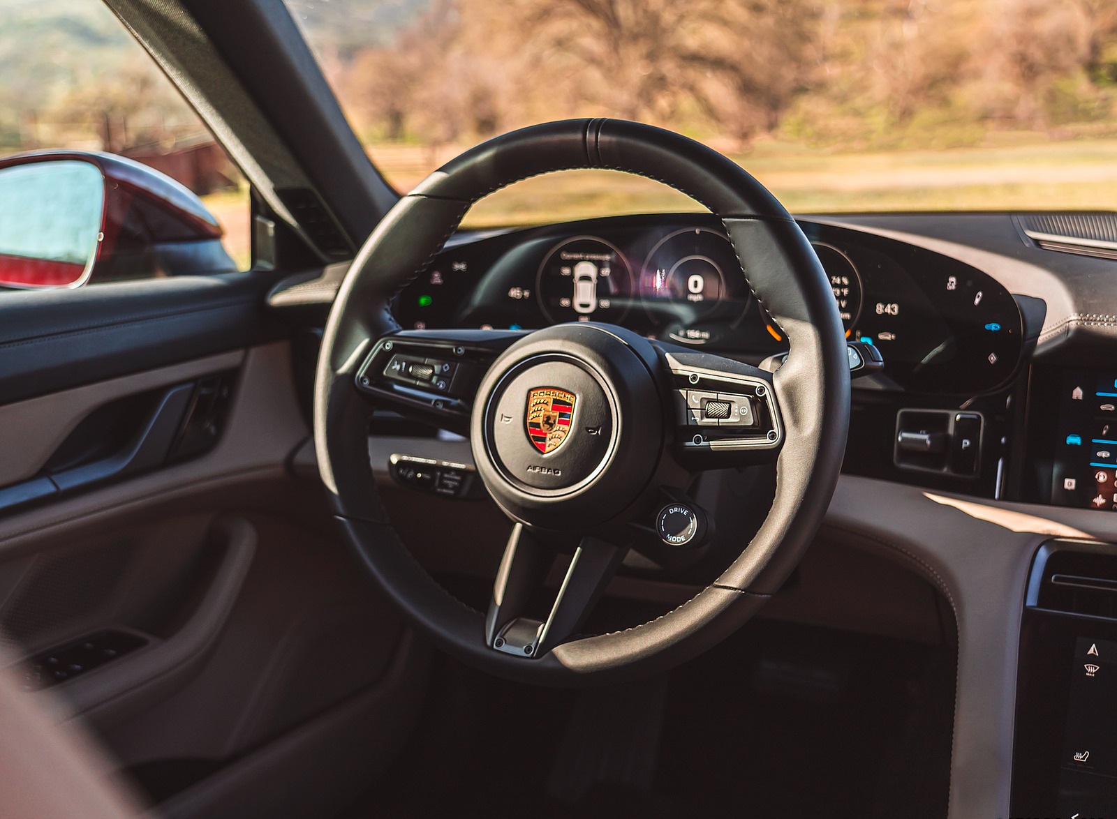 2022 Porsche Taycan 4 Cross Turismo (Color: Cherry Red) Interior Steering Wheel Wallpapers  #99 of 189