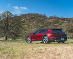 2022 Porsche Taycan 4 Cross Turismo (Color: Cherry Red) Rear Three-Quarter Wallpapers 150x120