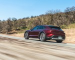 2022 Porsche Taycan 4 Cross Turismo (Color: Cherry Red) Rear Three-Quarter Wallpapers 150x120