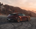 2022 Porsche Taycan 4 Cross Turismo (Color: Cherry Red) Rear Three-Quarter Wallpapers 150x120