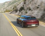 2022 Porsche Taycan 4 Cross Turismo (Color: Cherry Red) Rear Wallpapers 150x120