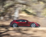 2022 Porsche Taycan 4 Cross Turismo (Color: Cherry Red) Side Wallpapers 150x120