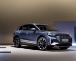 2022 Audi Q4 e-tron (Color: Geyser Blue Metallic) Front Three-Quarter Wallpapers  150x120