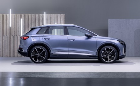 2022 Audi Q4 e-tron (Color: Geyser Blue Metallic) Side Wallpapers 450x275 (91)