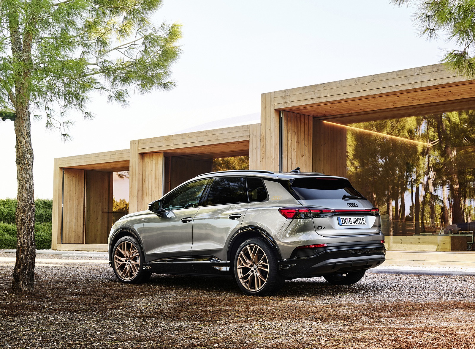 2022 Audi Q4 etron (Color Typhoon Gray) Rear ThreeQuarter Wallpapers