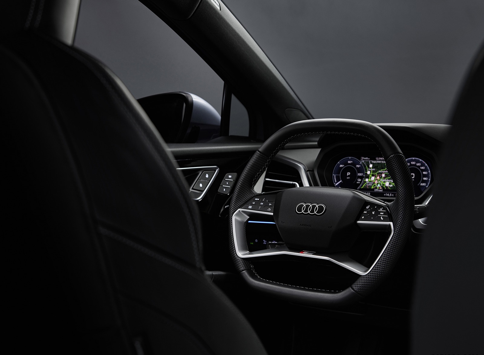 2022 Audi Q4 e-tron Interior Steering Wheel Wallpapers #153 of 183