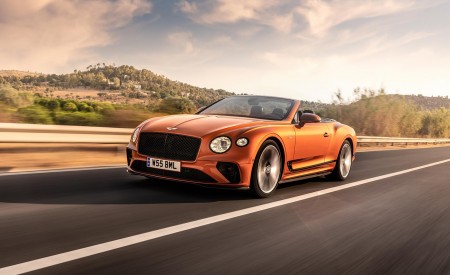 2022 Bentley Continental GT Speed Convertible Front Three-Quarter Wallpapers 450x275 (53)