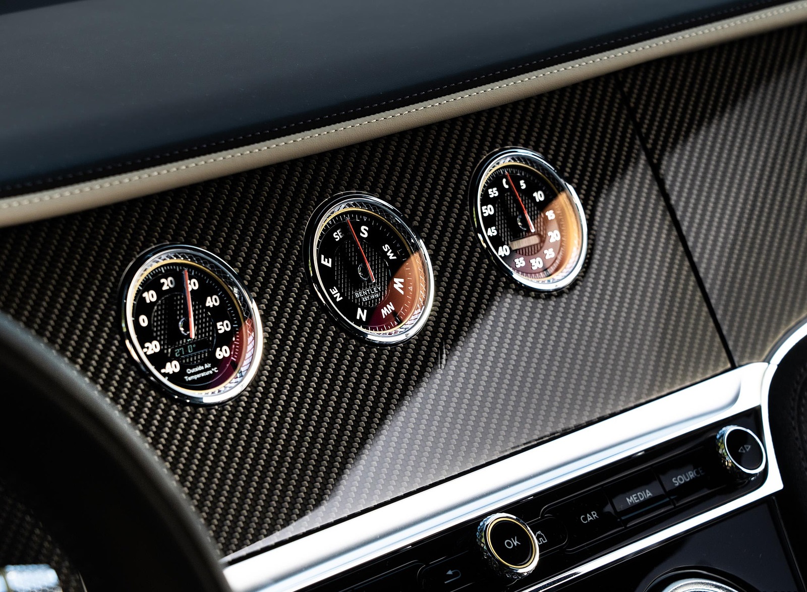 2022 Bentley Continental GT Speed Convertible Interior Detail Wallpapers #72 of 75