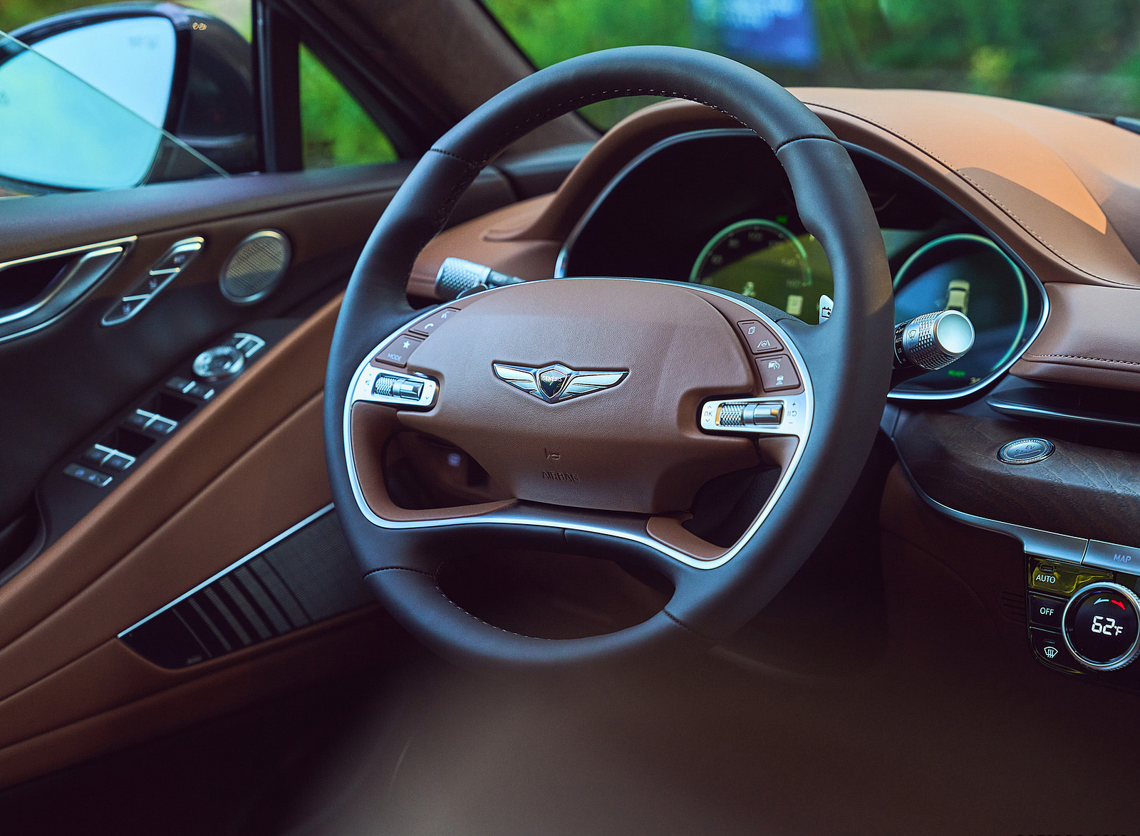 2022 Genesis Electrified G80 Interior Steering Wheel Wallpapers #58 of 75