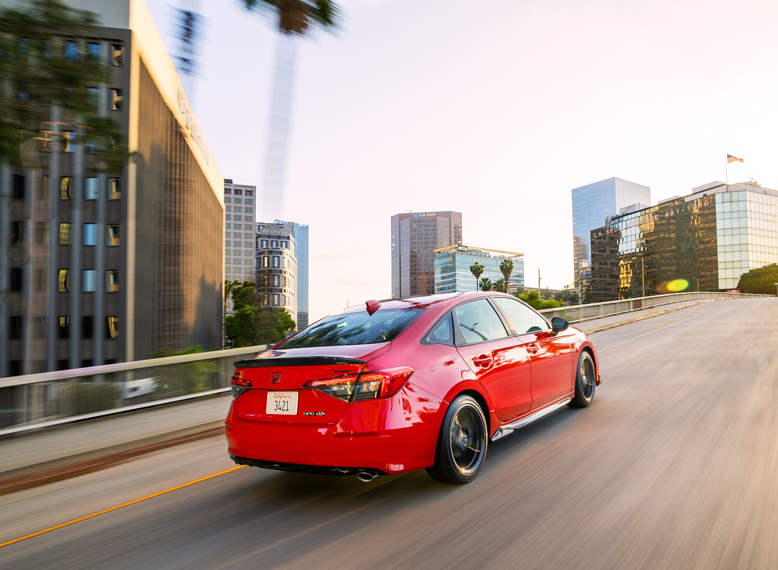 2022 Honda Civic Sedan Sport with HPD Package Rear Three-Quarter Wallpapers #5 of 43