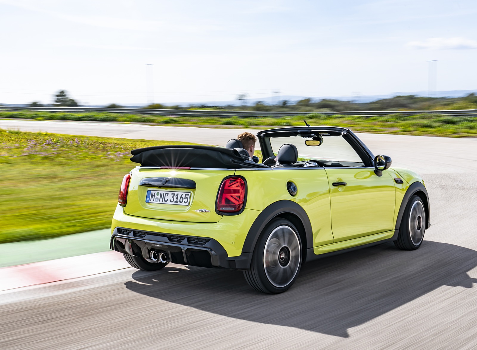 2022 MINI John Cooper Works Cabrio Rear Three-Quarter Wallpapers (7)