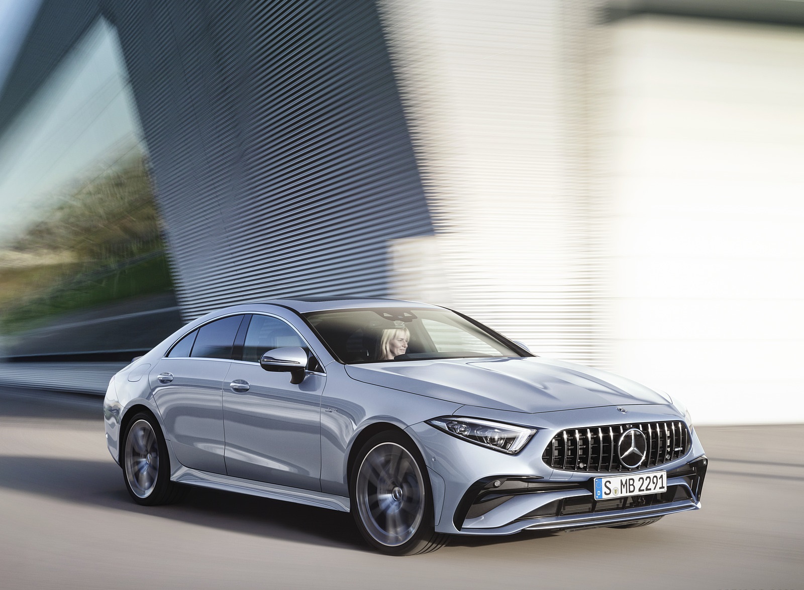 2022 Mercedes-AMG CLS 53 4MATIC+ (Color: Azur Light Blue) Front Three-Quarter Wallpapers #9 of 34