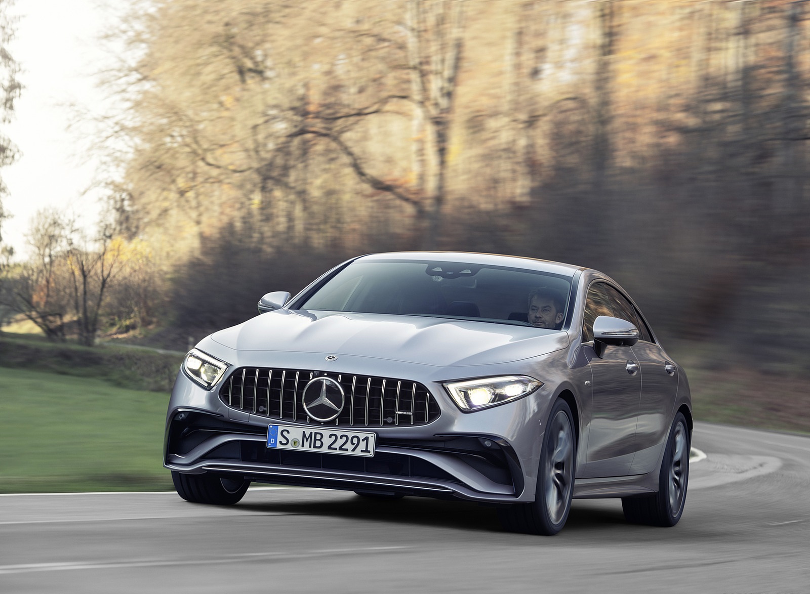 2022 Mercedes-AMG CLS 53 4MATIC+ (Color: Azur Light Blue) Front Three-Quarter Wallpapers (1)