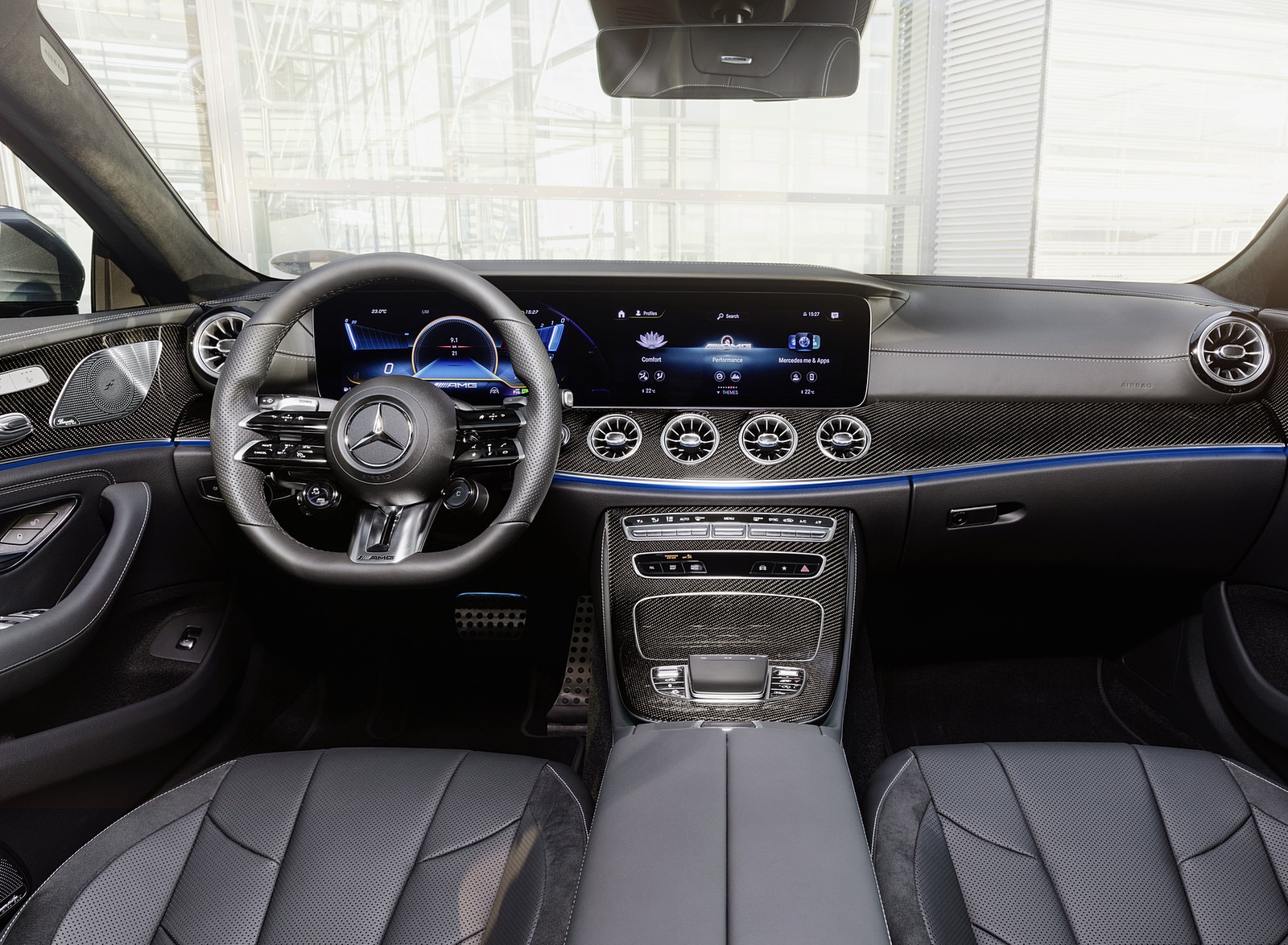 2022 Mercedes-AMG CLS 53 4MATIC+ (Color: Azur Light Blue) Interior Cockpit Wallpapers #33 of 34