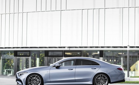2022 Mercedes-AMG CLS 53 4MATIC+ (Color: Azur Light Blue) Side Wallpapers 450x275 (18)