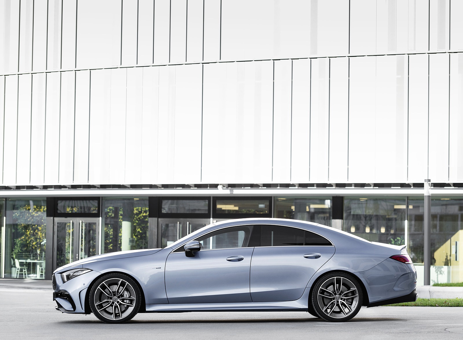 2022 Mercedes-AMG CLS 53 4MATIC+ (Color: Azur Light Blue) Side Wallpapers #18 of 34