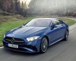 2022 Mercedes-Benz CLS AMG Line (Color: Spectral Blue Metallic) Front Three-Quarter Wallpapers 150x120 (5)