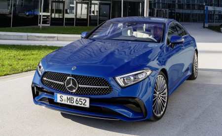 2022 Mercedes-Benz CLS AMG Line (Color: Spectral Blue Metallic) Front Wallpapers 450x275 (9)