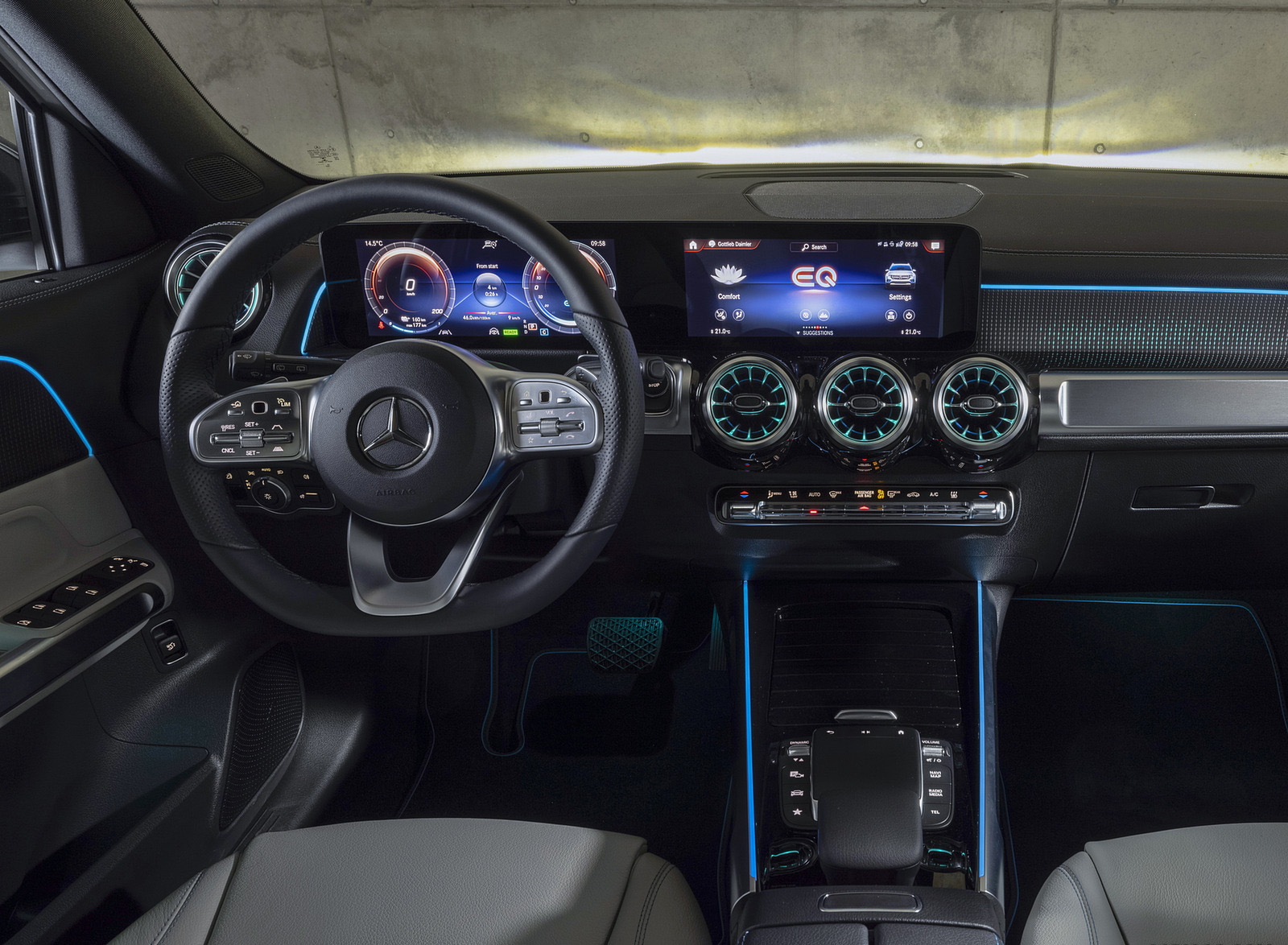 2022 Mercedes-Benz EQB 300 4MATIC (Color: Digital White) Interior Cockpit Wallpapers #61 of 178