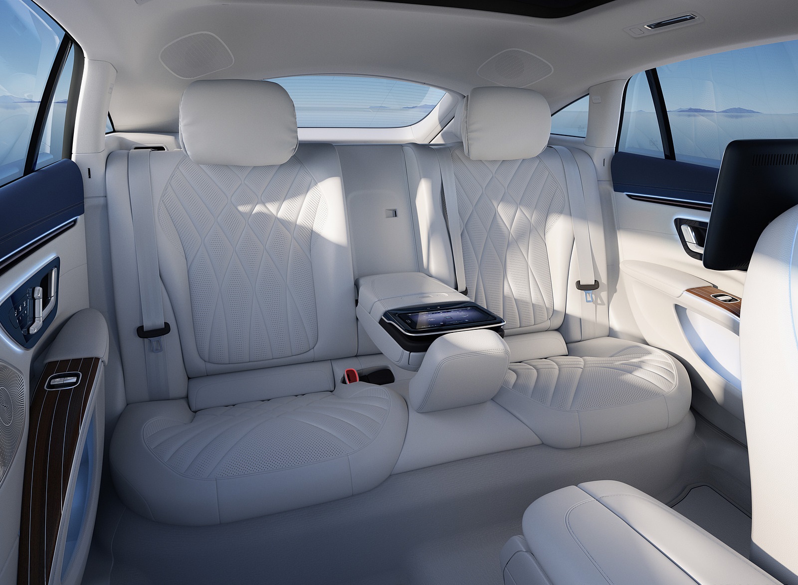 2022 Mercedes-Benz EQS 450+ Interior Rear Seats Wallpapers #86 of 142