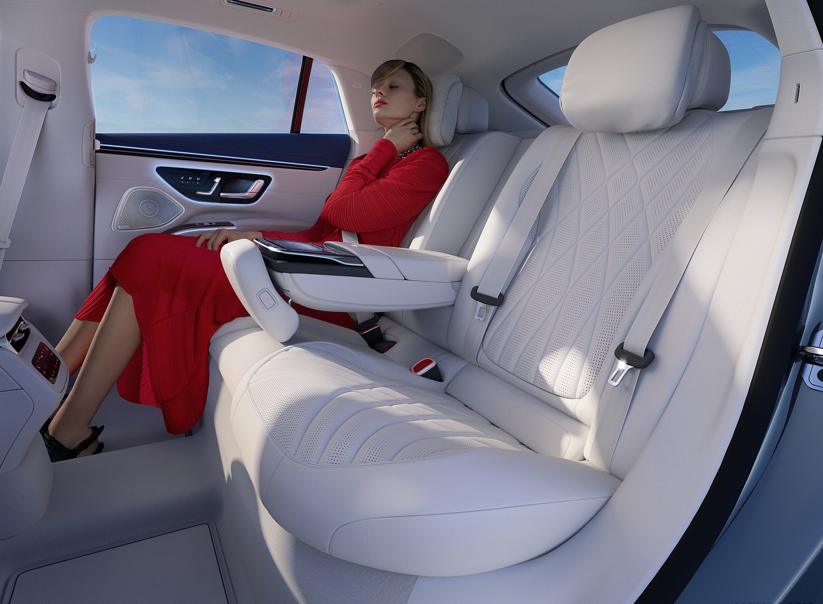 2022 Mercedes-Benz EQS 450+ Interior Rear Seats Wallpapers #87 of 142