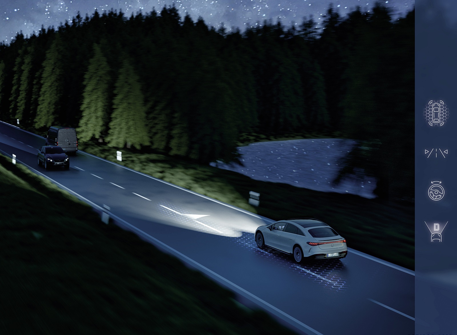 2022 Mercedes-Benz EQS DIGITAL LIGHT headlamp technology Wallpapers #107 of 142