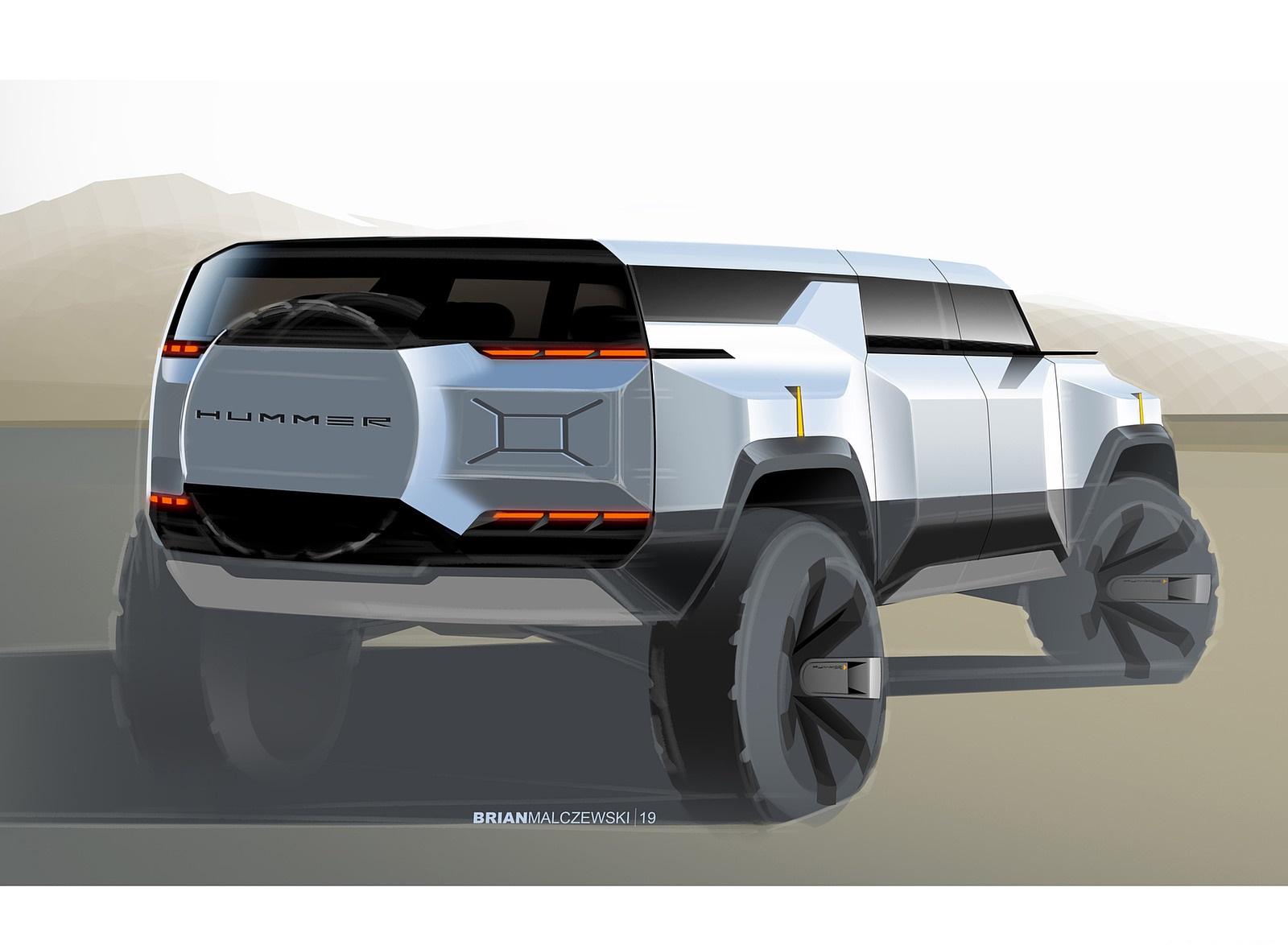 2024 GMC HUMMER EV SUV Design Sketch Wallpapers  #49 of 52