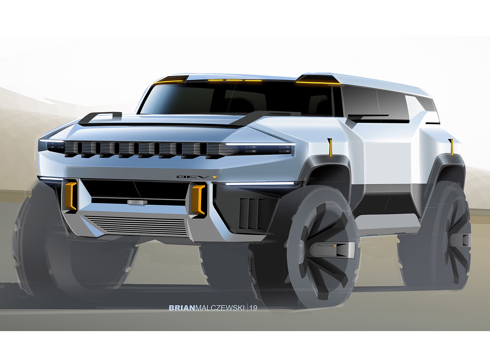 2024 GMC HUMMER EV SUV Design Sketch Wallpapers  #47 of 52