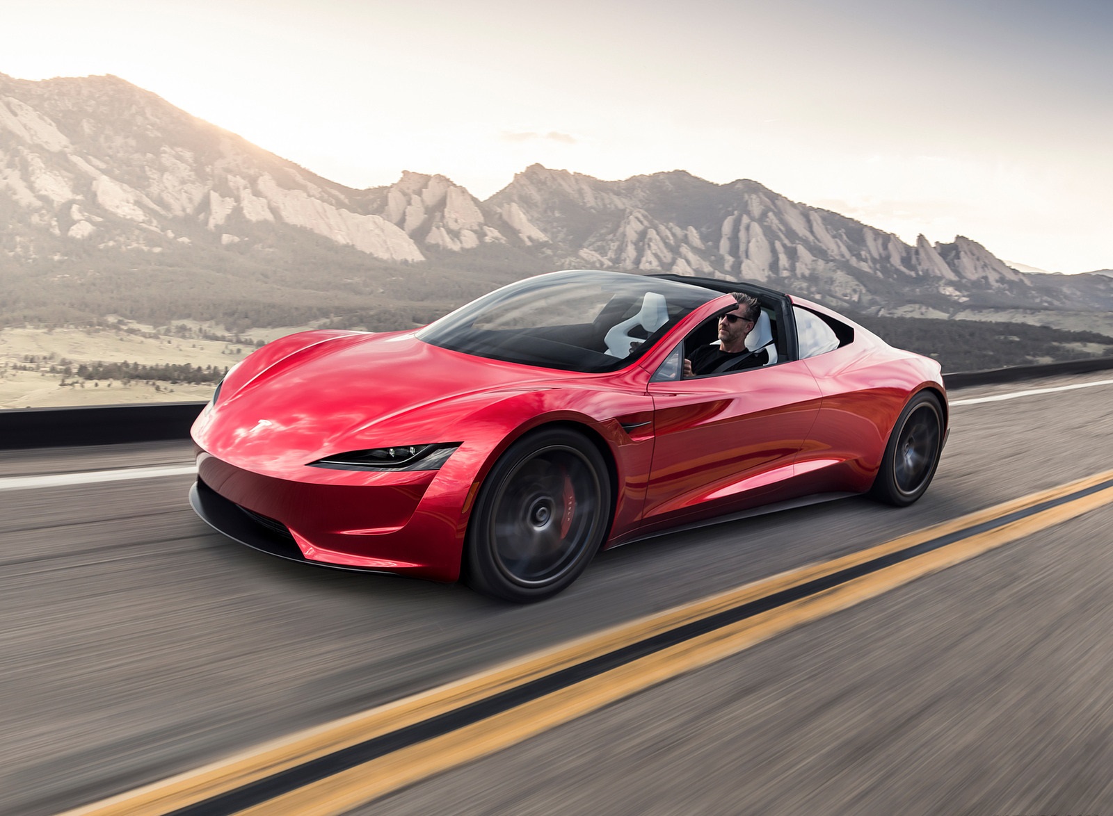 2020 Tesla Roadster Front Three-Quarter Wallpapers (1). Download Wallpaper