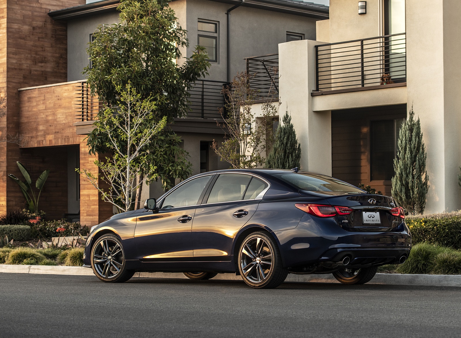 2021 Infiniti Q50 Signature Edition Rear Three-Quarter Wallpapers  #5 of 19