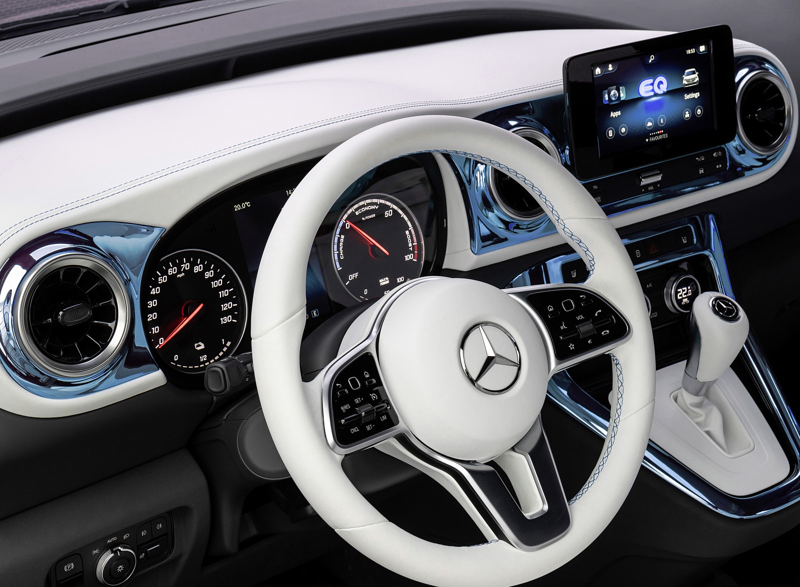 2021 Mercedes-Benz EQT Concept Interior Steering Wheel Wallpapers #25 of 50