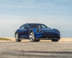 2022 Porsche Taycan Turbo Cross Turismo (Color: Gentian Blue) Front Three-Quarter Wallpapers 150x120