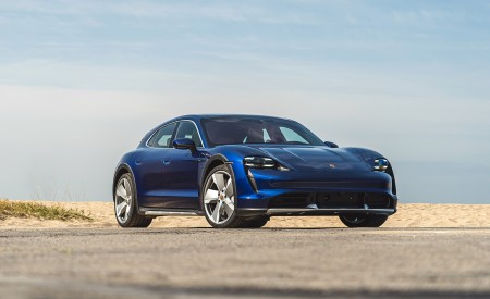 2022 Porsche Taycan Turbo Cross Turismo (Color: Gentian Blue) Front Three-Quarter Wallpapers 450x275 (52)