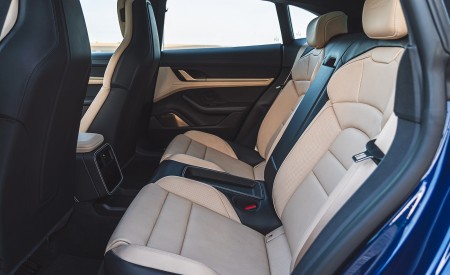 2022 Porsche Taycan Turbo Cross Turismo (Color: Gentian Blue) Interior Rear Seats Wallpapers 450x275 (104)