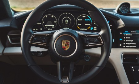 2022 Porsche Taycan Turbo Cross Turismo (Color: Gentian Blue) Interior Steering Wheel Wallpapers 450x275 (88)