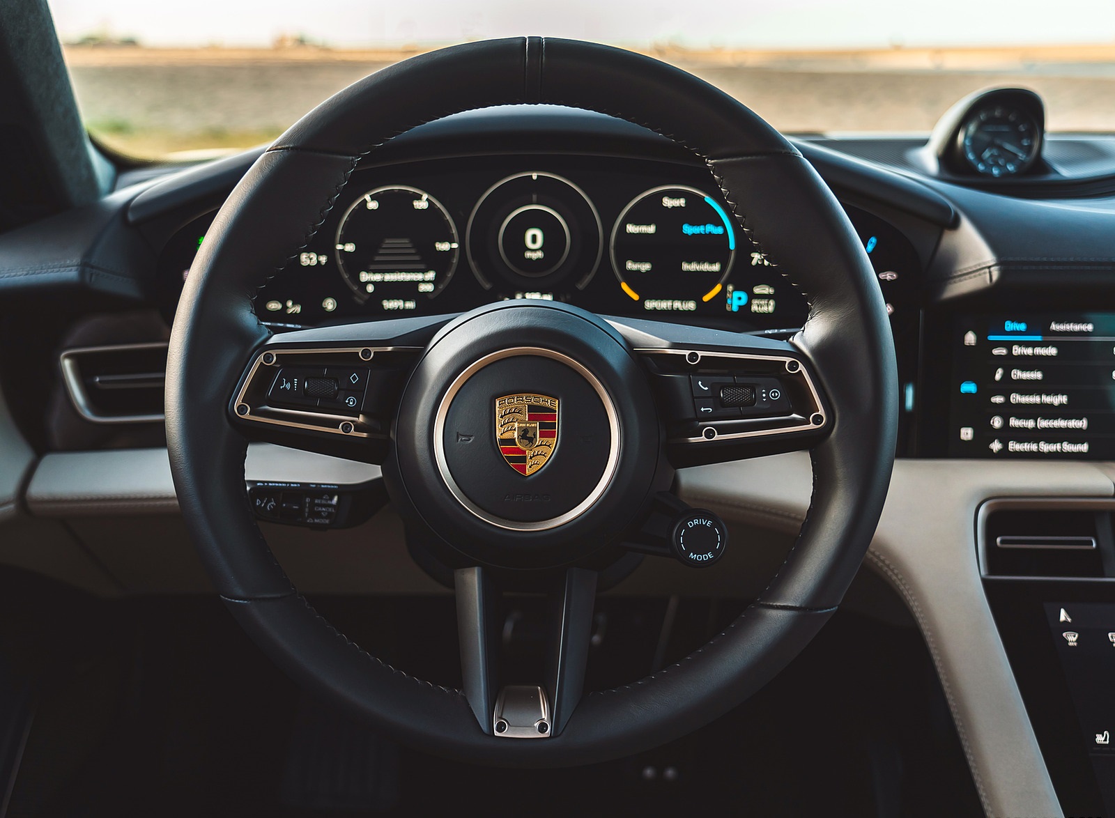 2022 Porsche Taycan Turbo Cross Turismo (Color: Gentian Blue) Interior Steering Wheel Wallpapers #88 of 107