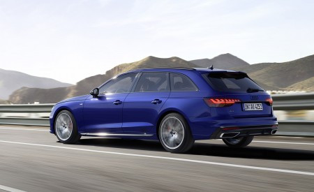 2022 Audi A4 Avant S Line Competition Plus (Color: Navarra Blue Metallic) Rear Three-Quarter Wallpapers  450x275 (2)