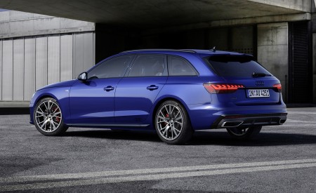 2022 Audi A4 Avant S Line Competition Plus (Color: Navarra Blue Metallic) Rear Three-Quarter Wallpapers 450x275 (9)