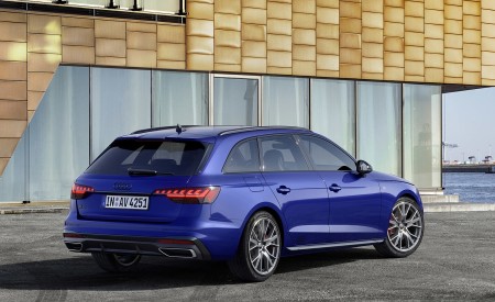 2022 Audi A4 Avant S Line Competition Plus (Color: Navarra Blue Metallic) Rear Three-Quarter Wallpapers 450x275 (6)