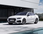 2022 Audi A5 Sportback S Line Competition Plus (Color: Glacier White Metallic) Front Three-Quarter Wallpapers 150x120