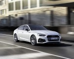 2022 Audi A5 Sportback S Line Competition Plus (Color: Glacier White Metallic) Front Three-Quarter Wallpapers 150x120