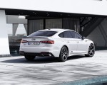 2022 Audi A5 Sportback S Line Competition Plus (Color: Glacier White Metallic) Rear Three-Quarter Wallpapers 150x120