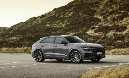 2022 Audi Q8 S Line Competition Plus (Color: Nardo Gray) Front Three-Quarter Wallpapers  450x275 (9)