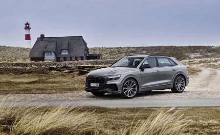 2022 Audi Q8 S Line Competition Plus (Color: Nardo Gray) Front Three-Quarter Wallpapers 450x275 (5)