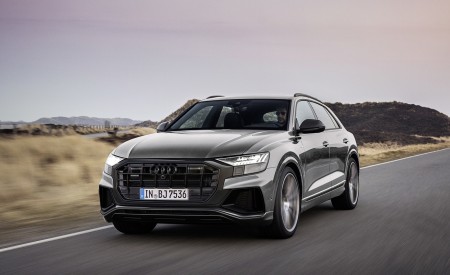 2022 Audi Q8 S Line Competition Plus (Color: Nardo Gray) Front Wallpapers  450x275 (2)